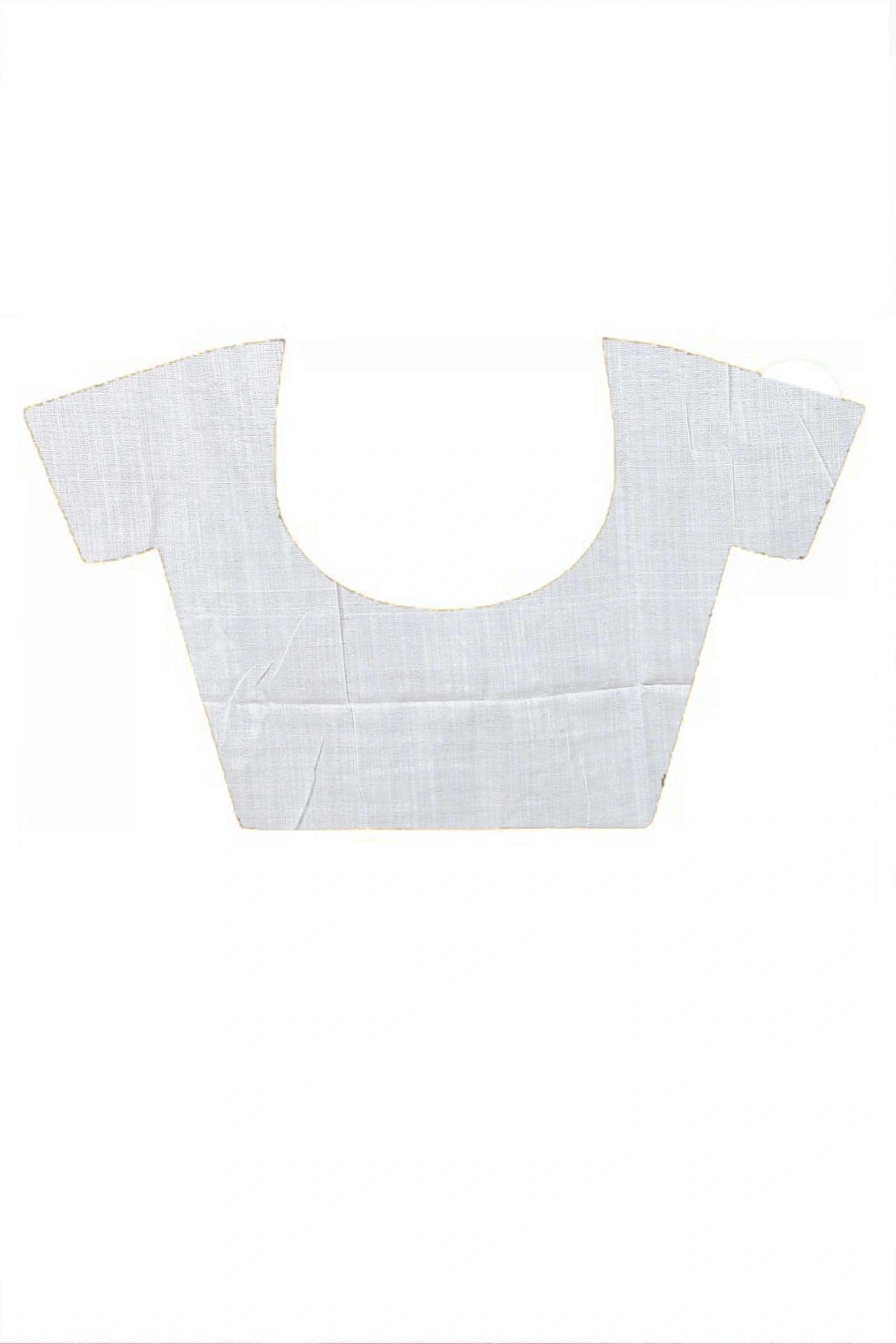 White Pink Cotton Blended Parnika Hand Loom Saree (394)